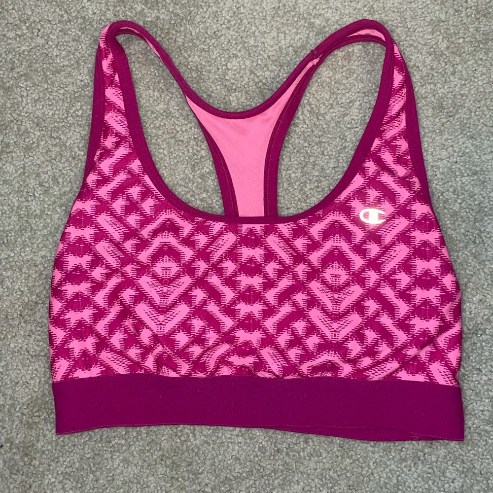 Pink champion sports bra